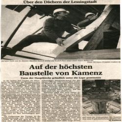 Turmgeruest Kamenz 1993